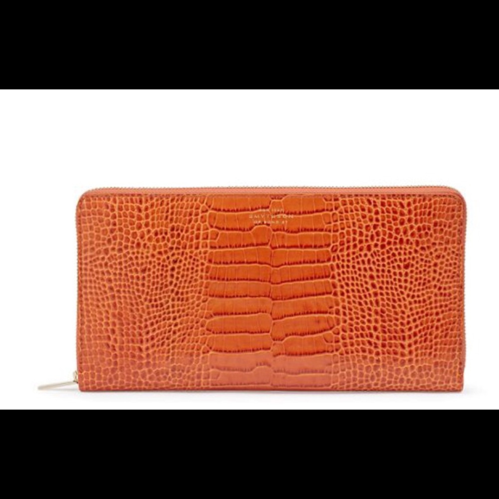 Smythson Mara Zip Travel Wallet w/ passport cover